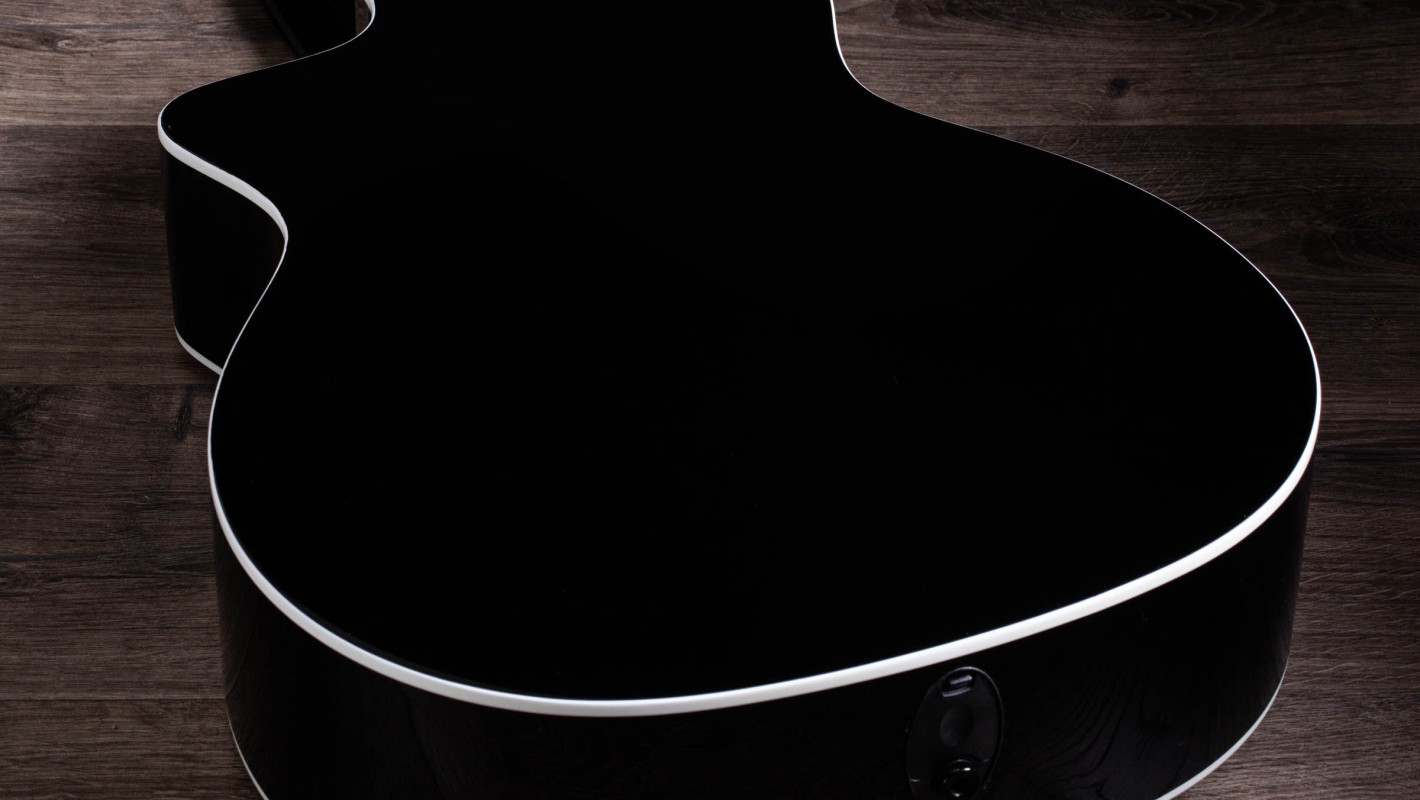 214ce-BLK DLX Layered Maple Acoustic-Electric Guitar | Taylor Guitars